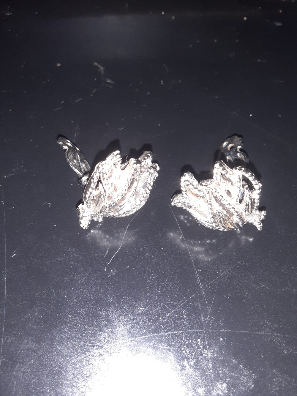 Silver Floral Stud Clip On Earrings – Elegant Women's Jewelry